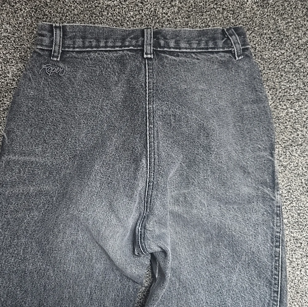 VTG Roper Riding wester Jeans Women Size 3/4 Gray Extra High Rise Straight Leg - Picture 12 of 16